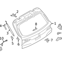 New Genuine BMW Lock Plate (2004-2023) OE 51213413393