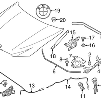 New Genuine BMW Combination Bracket Left (2018-2023) OE 51239893480