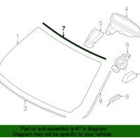 New Genuine BMW Cover Windshield Top (2014-2019) OE 51317285940