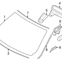New Genuine BMW Cover Windshield Top (2014-2019) OE 51317285940