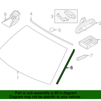 New Genuine BMW Primed Drip Molding Left (2015-2018) OE 51317338615