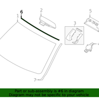 New Genuine BMW Cover Windshield Top (2020-2023) OE 51317475969