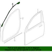 New Genuine BMW Seal Door Seam Roof Front (2009-2015) OE 51337178007
