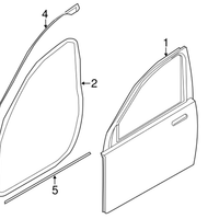 New Genuine BMW Seal Door Seam Roof Front (2009-2015) OE 51337178007