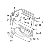 New Genuine BMW Clip (1999-2008) OE 51348204145