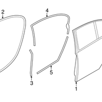 New Genuine BMW Gasket Door Joint B Column (2009-2015) OE 51357177943