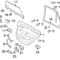 New Genuine BMW X5 Upper Cover Hook (2007-2013) OE 51357183938