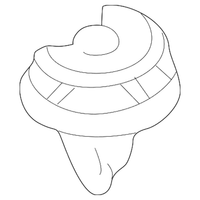 New Genuine BMW Clip Natur (1992-2006) OE 51411973500