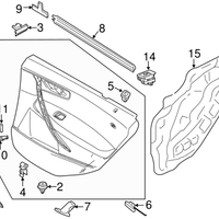 New Genuine BMW Inter Handle Upper Part Woo (2007-2010) OE 51413422582