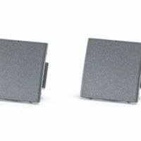 Genuine BMW E65 Front Or Rear Door Panel Cover Plug Dark Silver (x2) Set OE