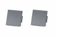 Genuine BMW E65 Front Or Rear Door Panel Cover Plug Dark Silver (x2) Set OE
