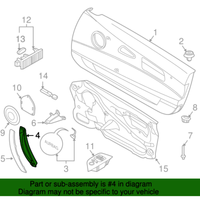New Genuine BMW Door Handle Inside Right (2003-2008) OE 51417029176