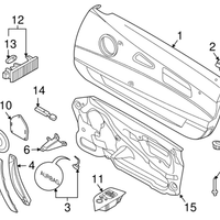 New Genuine BMW Door Handle Inside Right (2003-2008) OE 51417029176