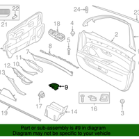 New Genuine BMW Trim For Power Window Left (2011-2016) OE 51417225891