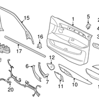New Genuine BMW Clip (2000-2023) OE 51437001492