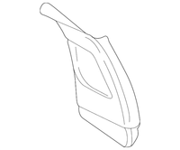 New Genuine BMW Right Upper Column A Cover I (2002-2006) OE 51437065366