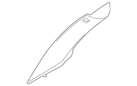 New Genuine BMW Body Pillar Trim Column A Cover Right (2004-2010) OE 51437073604