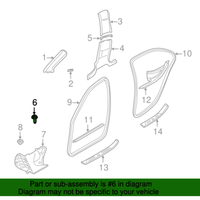 New Genuine BMW Clip (1995-2008) OE 51438189311