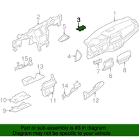 New Genuine BMW Loudspeaker Cover (2007-2014) OE 51457161796