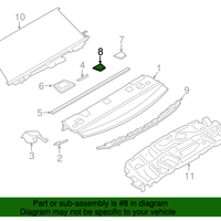 New Genuine BMW Trim Cover For Top Tether (2012-2018) OE 51467314777