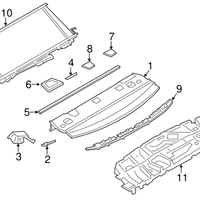 New Genuine BMW Trim Cover For Top Tether (2012-2018) OE 51467314777