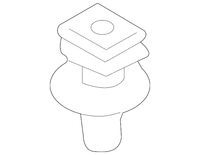 Pack of 5 New Genuine BMW Clip With Seal Ring Beige (2004-2023) OE 51477117532