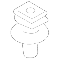New Genuine BMW Clip With Seal Ring Beige (2004-2023) OE 51477117532