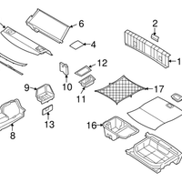 New Genuine BMW Storage Troug Luggage Trunk (2006-2013) OE 51477148920
