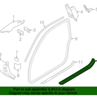 New Genuine BMW Cover Entrance Left (2008-2013) OE 51478046475