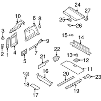 New Genuine BMW Handle Floor Carpet Luggage (2007-2014) OE 51479120283