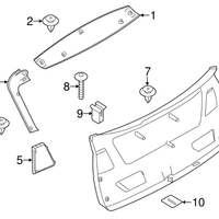 New Genuine BMW Right Trunk Lid Cover (2011-2017) OE 51497260050