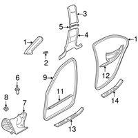 New Genuine BMW Clip Black (1991-2019) OE 51498123832