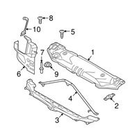 New Genuine BMW Bracket Front Panel Right (2004-2010) OE 51647163484