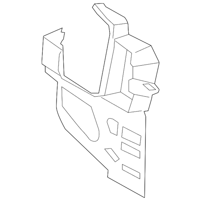 New Genuine BMW Bracket Front Panel Right (2004-2010) OE 51647163484