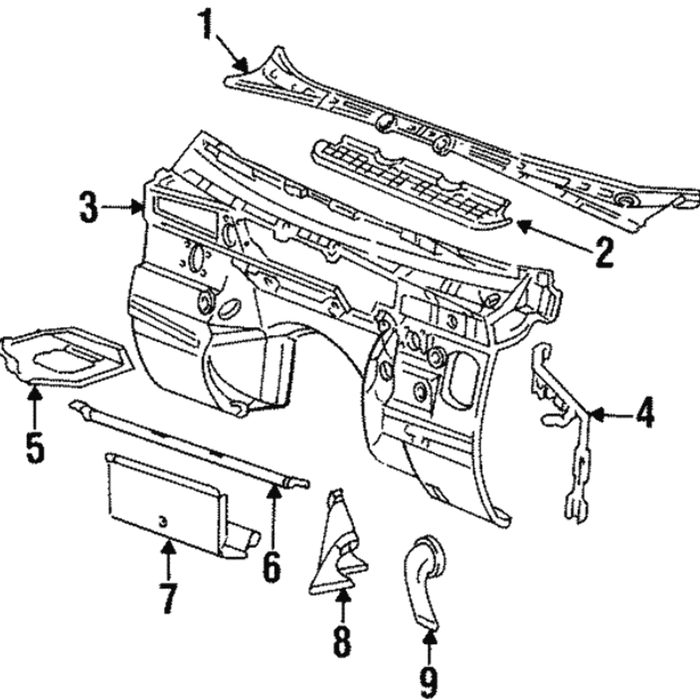 New Genuine BMW Cover (1994-1999) OE 51711977677