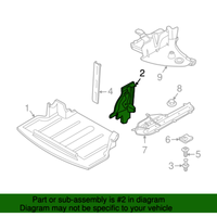 New Genuine BMW Air Duct Front Left (2003-2008) OE 51717012721