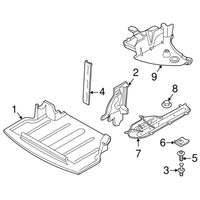 New Genuine BMW Air Duct Front Left (2003-2008) OE 51717012721