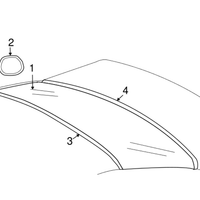New Genuine BMW Rear Window Cover Bottom (2002-2008) OE 51717033257