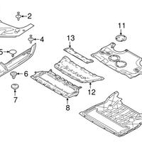 New Genuine BMW Clip Upper Part (2010-2023) OE 51717048316