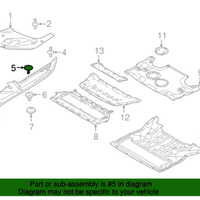 Pack of 10 New Genuine BMW Clip Upper Part (2010-2023) OE 51717048316
