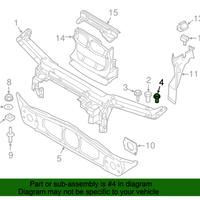 New Genuine BMW Hood Stopper (2003-2006) OE 51717079672