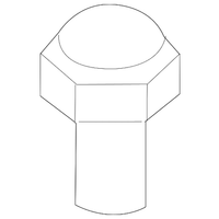 New Genuine BMW Hood Stopper (2003-2006) OE 51717079672