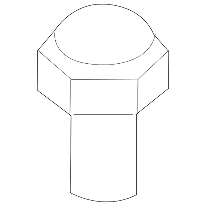 New Genuine BMW Hood Stopper (2003-2006) OE 51717079672