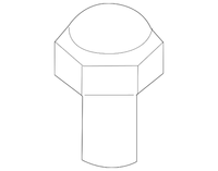 New Genuine BMW Hood Stopper (2003-2006) OE 51717079672