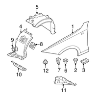 New Genuine BMW Cover Right (2006-2012) OE 51717143850