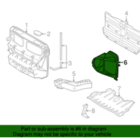 New Genuine BMW Air Duct Engine Oil Cooler (2008-2014) OE 51717180625