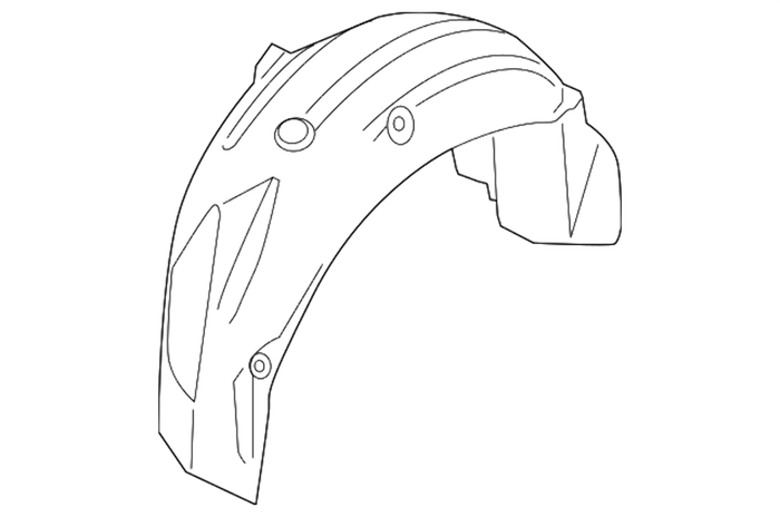 New Genuine BMW Cover Wheel Housing Rear R (2011-2016) OE 51717186730