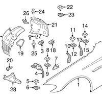 New Genuine BMW Cover Right (2010-2019) OE 51717187044