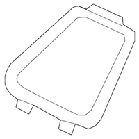 New Genuine BMW Cover Right (2010-2019) OE 51717187044