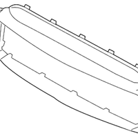 New Genuine BMW Front Air Duct (2008-2013) OE 51718045868